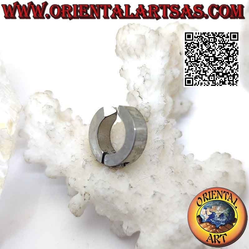 Orecchini in acciaio chirurgico (316L), cerchi squadrati da 4 x 12 mm (senza buco)