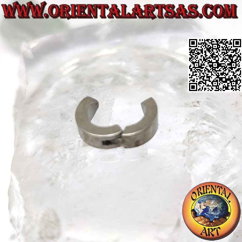 Orecchini in acciaio chirurgico (316L), cerchi squadrati da 4 x 12 mm (senza buco)