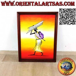 Hand painted picture on...