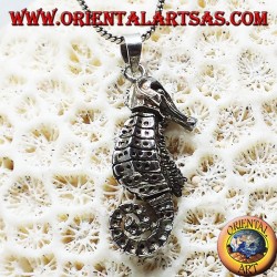 Colgante de plata Hippocampus Hippocampus en movimiento