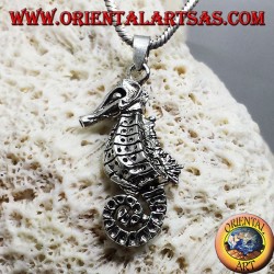 Colgante de plata Hippocampus Hippocampus en movimiento