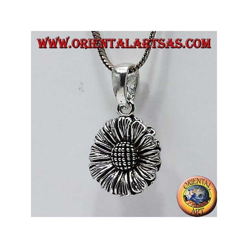 ciondolo in argento girasole