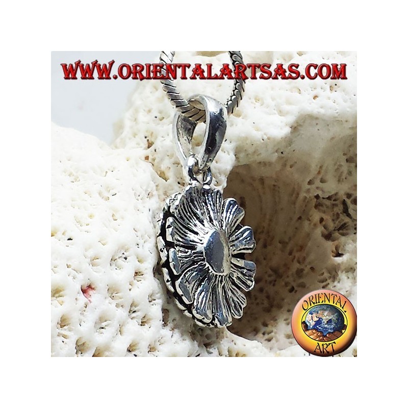 Pendentif de tournesol en argent