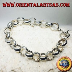 Bracciale  in argento ad anelli 