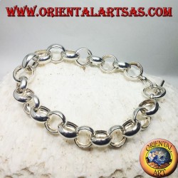 Bracciale  in argento ad anelli 