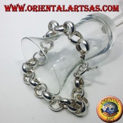 Bracciale  in argento ad anelli 