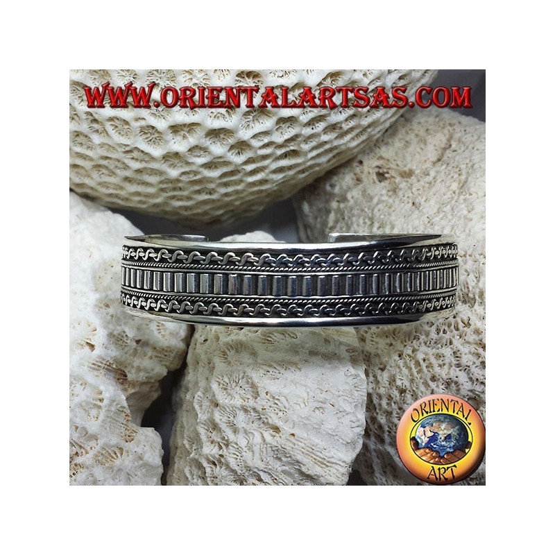Bracciale in argento, fatto a mano etnico