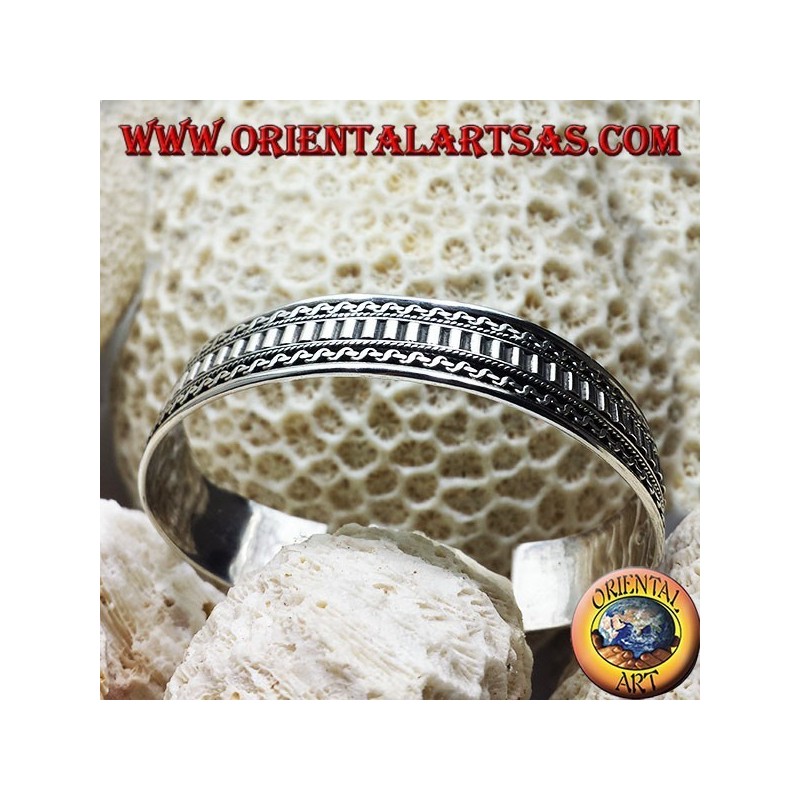 Bracciale in argento, fatto a mano etnico