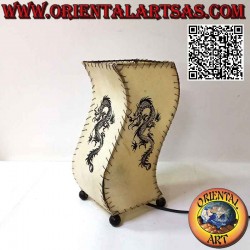 Ethnic table lamp, "S wave"...