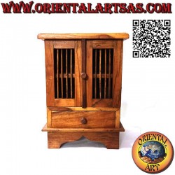 Showcase with two doors...