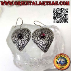 Silver heart earrings...