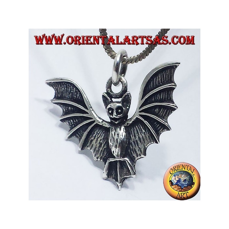 Argent bat pendentif