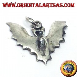 Silver pendant bat