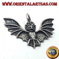 Silver pendant bat