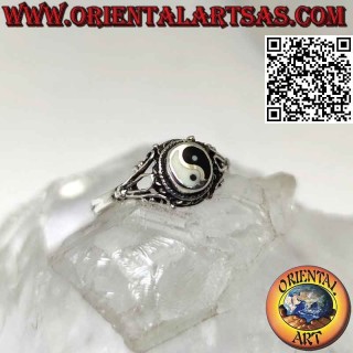 Oval yin yang Tao silver ring and decorations (Small)