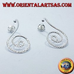 Silberne Ohrringe, Spirale