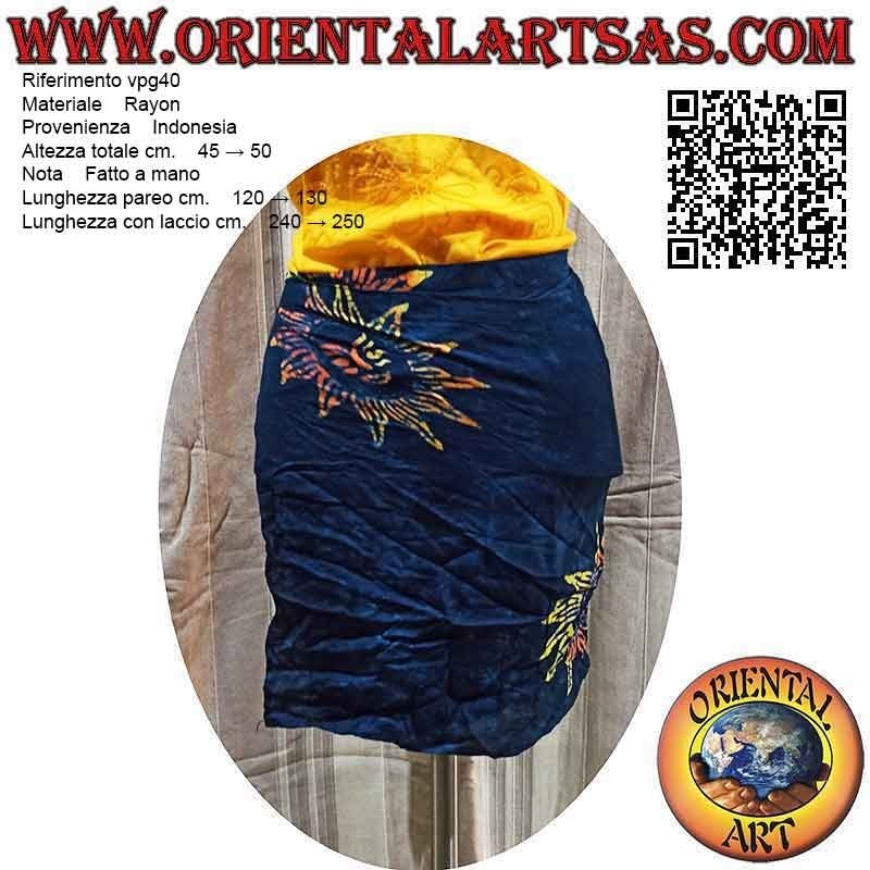 Minirock Pareo Cover-Up mit Multicolor Sun (einfach)