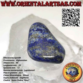 Dreieckiger, flacher, getrommelter Lapislazuli (22,5 g)