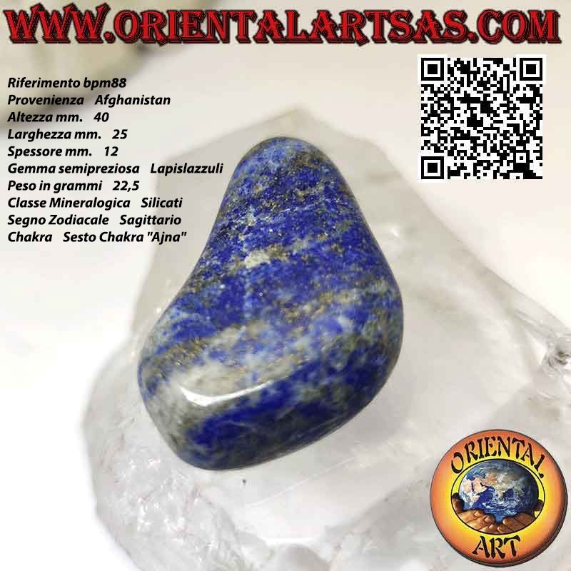 Dreieckiger, flacher, getrommelter Lapislazuli (22,5 g)