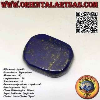 Grand lapis lazuli roulé plat (30,5 g)