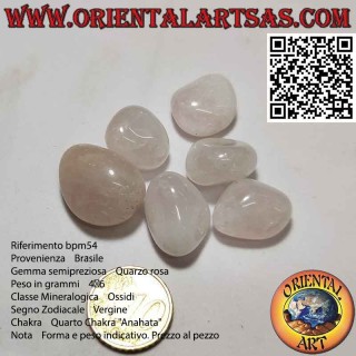 Quarzo rosa burattato (piccolo)