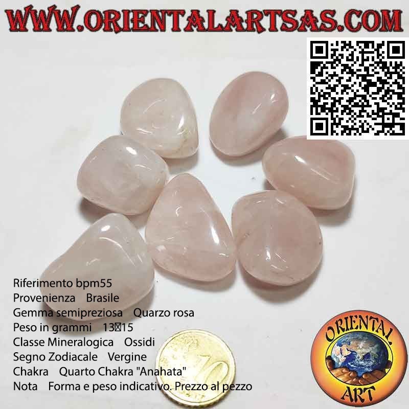 Quarzo rosa burattato (medio)