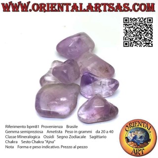 Amatista volteada grande (Brasil)