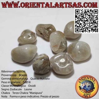 Rutilquarz getrommelt