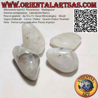 Labradorite blanche roulée (petite)