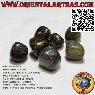 Labradorite burattato
