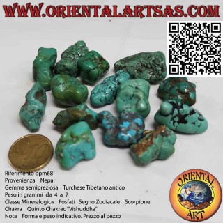 Turchese Tibetano burattato