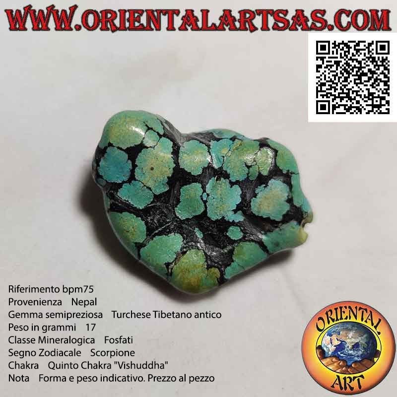 Turquoise tibétaine antique (17 g)