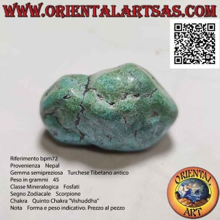 Turchese antico Tibetano burattato (45 g)