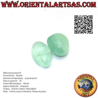 Getrommelter Aquamarin (ca. 20 g)