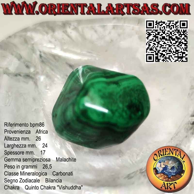 Malaquita tallada grande (26,5 g)