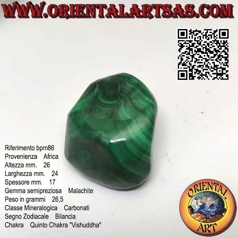 Malaquita tallada grande (26,5 g)