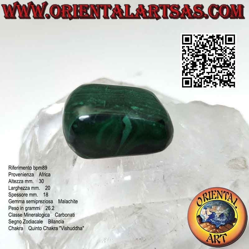 Large tumbled malachite (26.2 g)