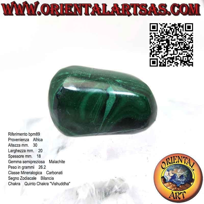 Large tumbled malachite (26.2 g)