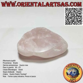 Rose Quartz Ema Egg, "Seer's Stone" (60 g)