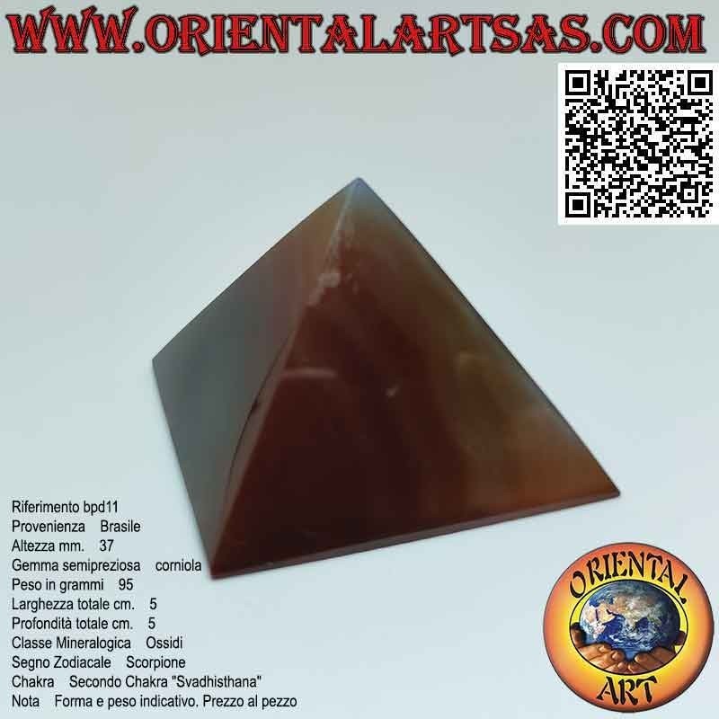 50mm x 50mm Karneol Pyramide