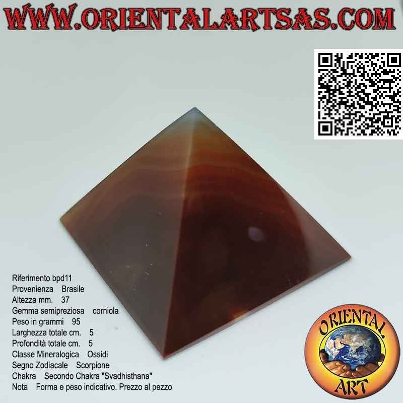 50mm x 50mm Karneol Pyramide