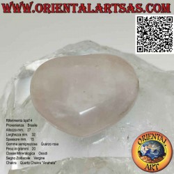 Coeur de quartz rose 27 mm...