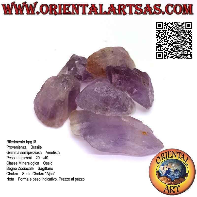 Raw amethyst (Brazil), 8 g → 15 g