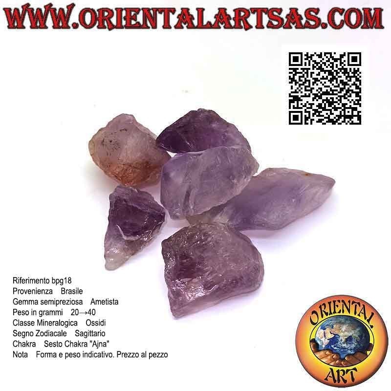 Ametista grezza (Brasile), 8 g→ 15 g