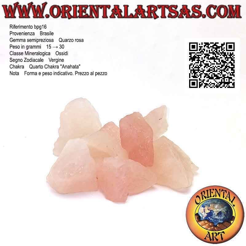 Quartz Rose Brut (15 g → 30 g)