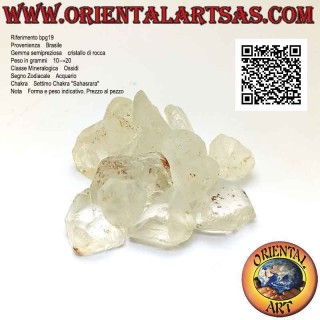 Quartz Hyalin Brut (Cristal de Roche), 10 g → 20 g