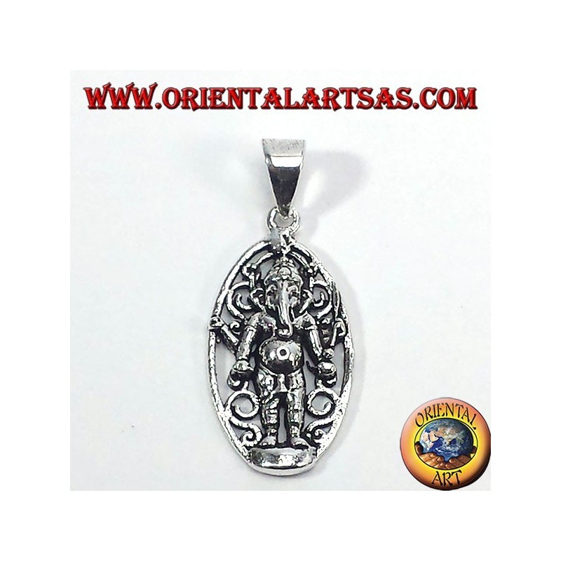 pendentif en argent, Ganesh debout
