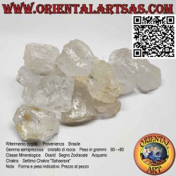 Quartz hyalin brut (cristal...