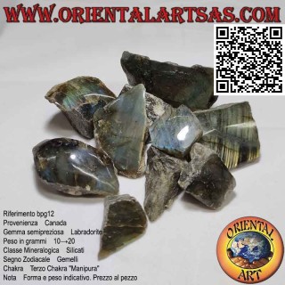 Labradorite brute (10 g → 20 g)