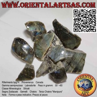 Raw Labradorite (50g → 60g)